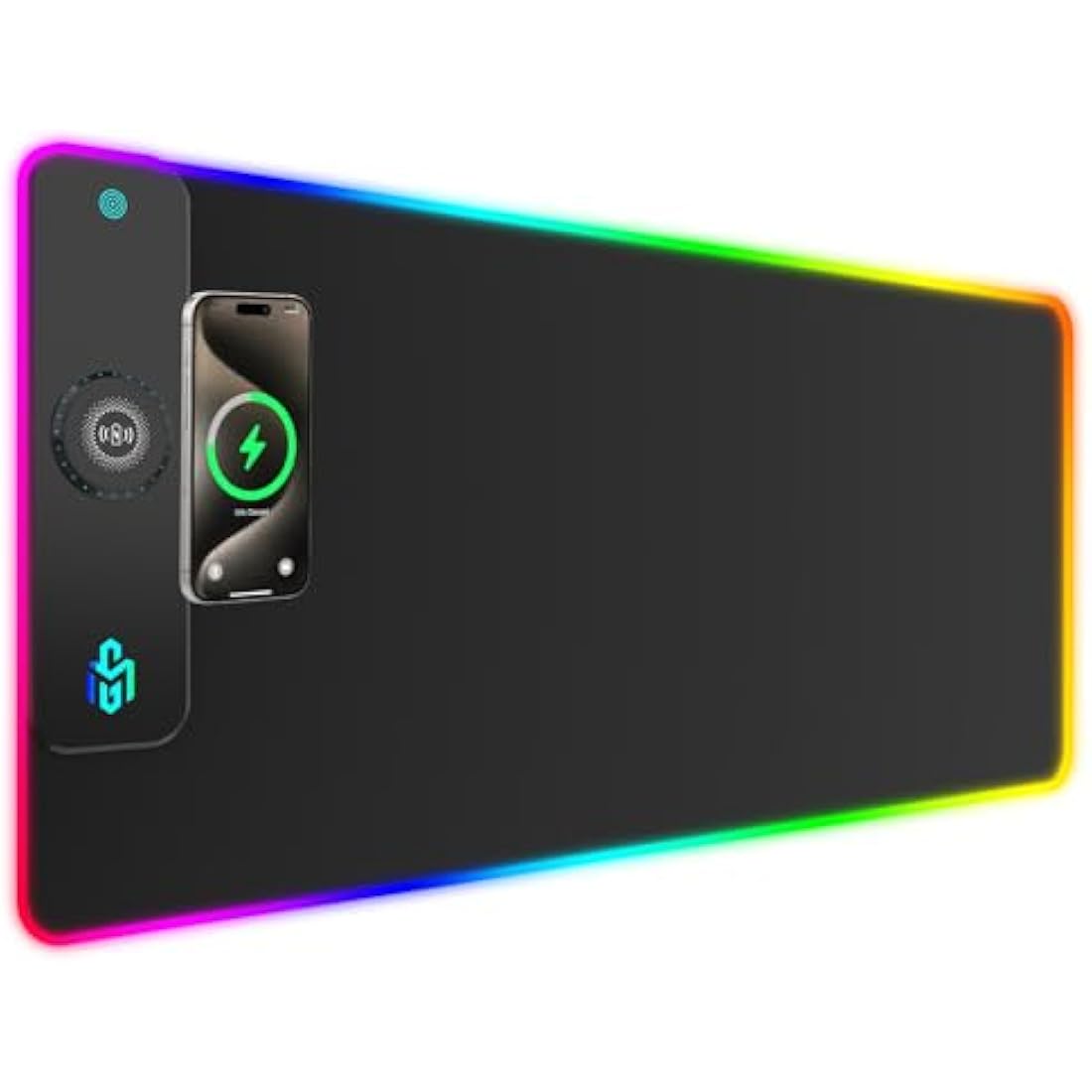 GIM RGB Gaming Mouse Pad – 15W Wireless Charging XXL LED Desk Mat