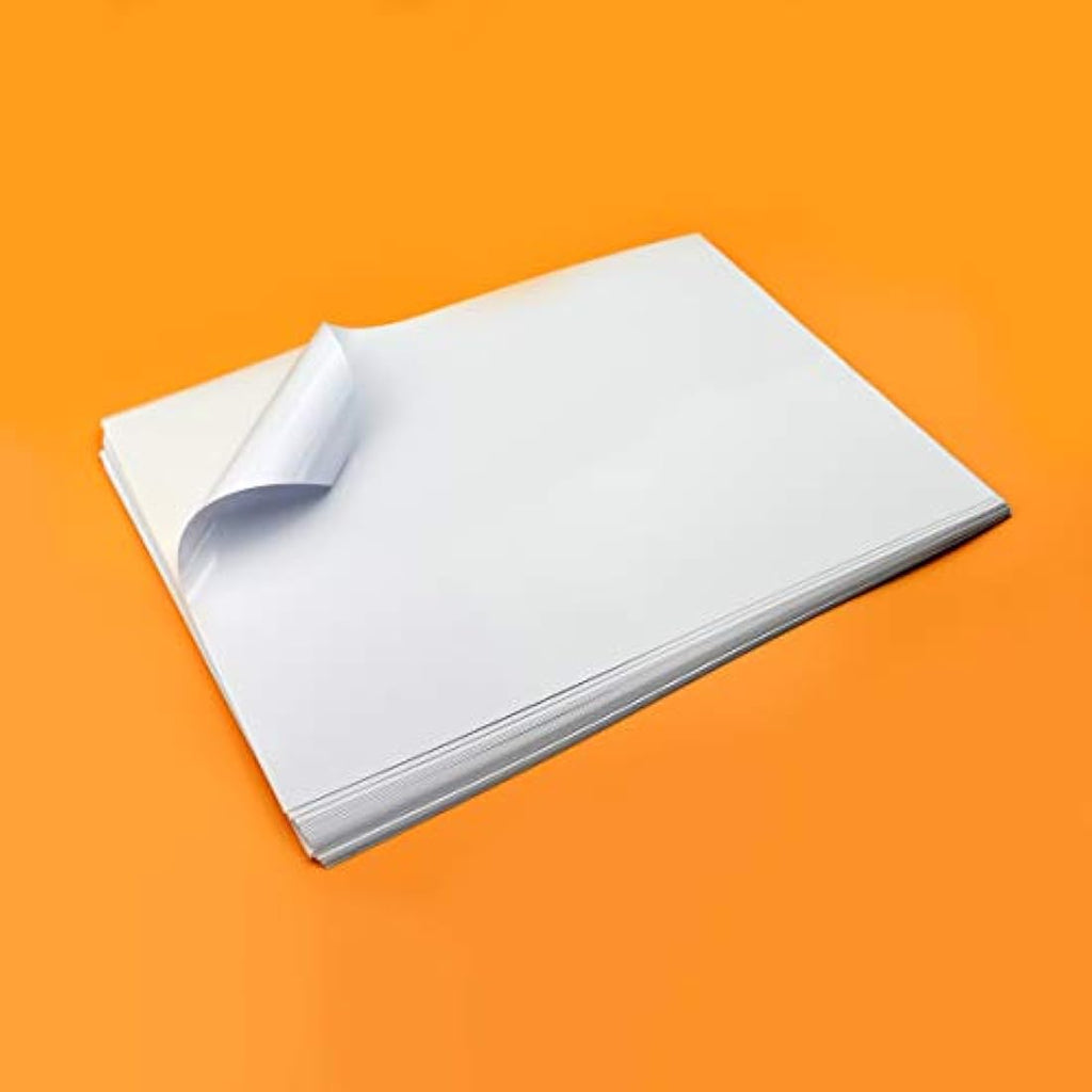 A3 White Glossy Self-Adhesive Sticker Paper - 100 Sheets