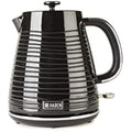 Haden Devon 1.7L Electric Kettle – Black Cordless Swivel Base