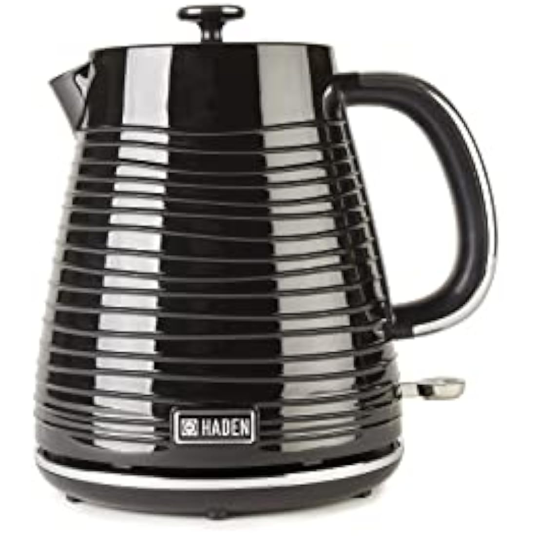 Haden Devon 1.7L Electric Kettle – Black Cordless Swivel Base