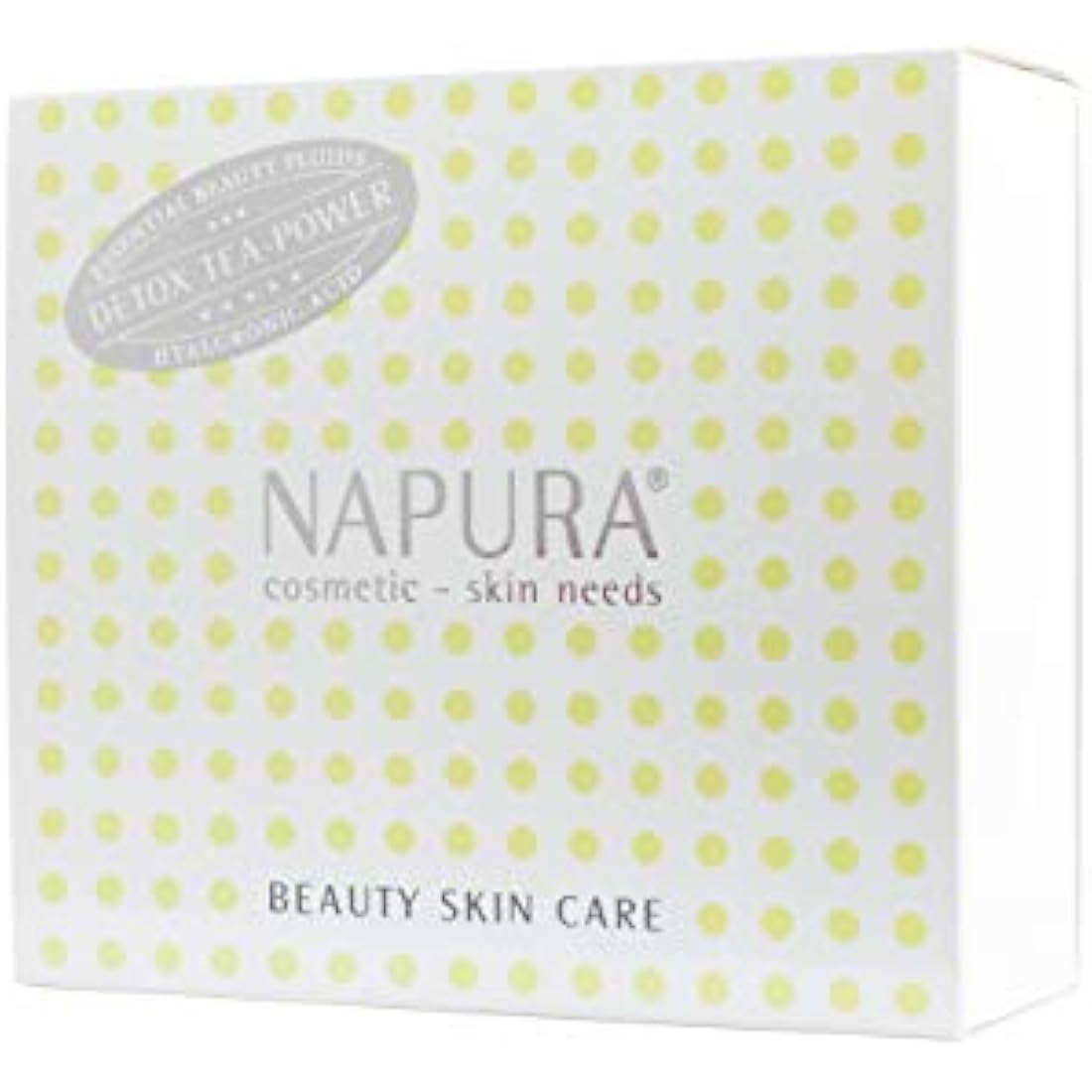NAPURA Detox Tea Power Ampoules | Hyaluronic Face Serum for Dry Skin