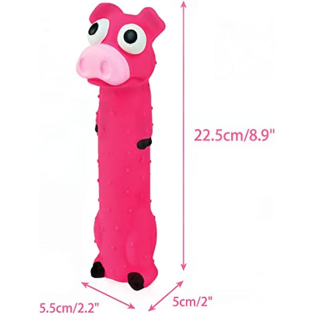 Chiwava Squeaky Latex Dog Toys – 3 Pack Non-Toxic Animal Fetch Sticks
