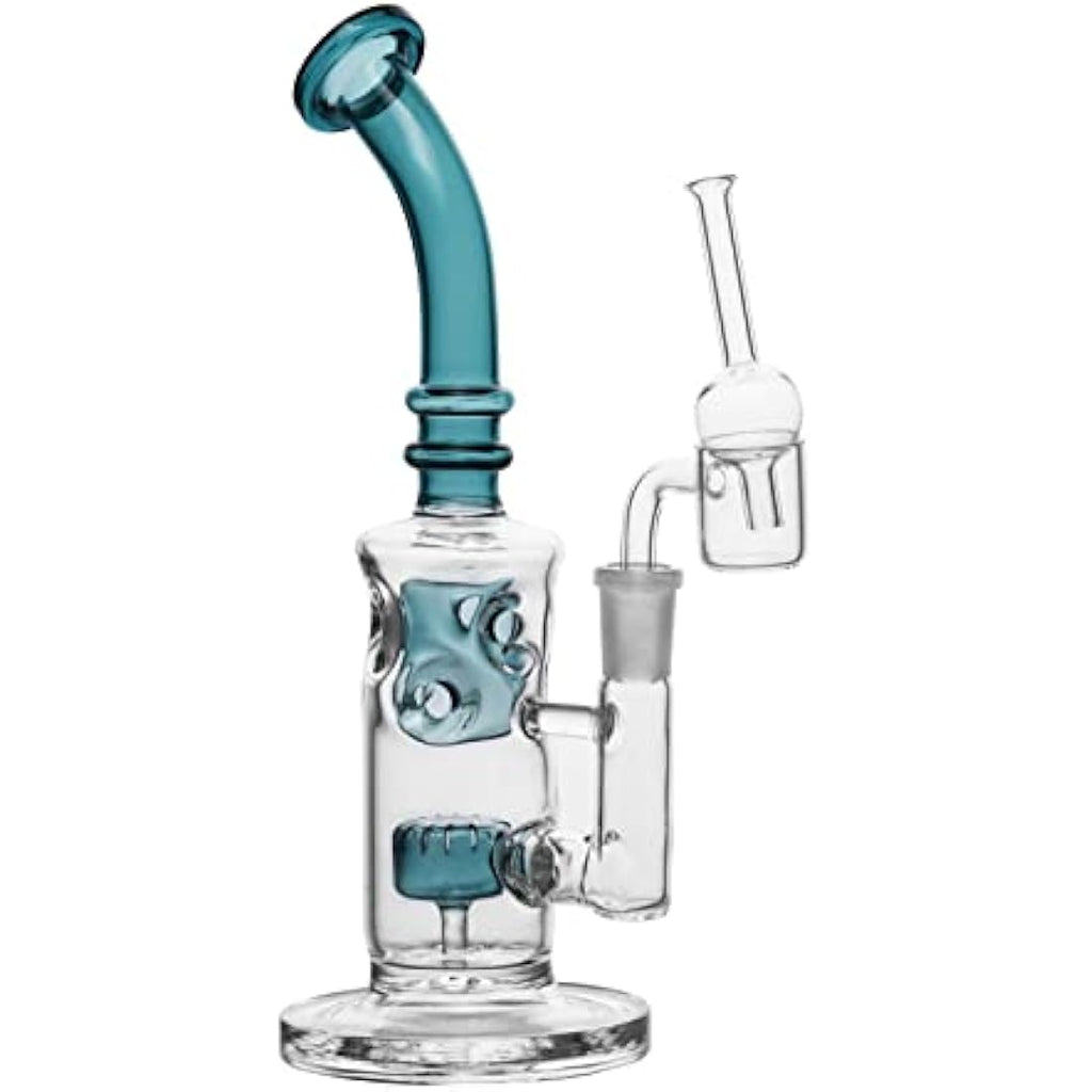 8" Honeycomb Perc Glass Bong | Borosilicate Water Pipe