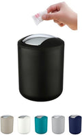 WK "Brasilia" Table Top Kitchen Waste / Cosmetics Small Bin MidnightBlack - image 1
