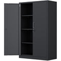 Jolof Store Metal Storage Cabinet | Lockable Steel Cupboard with 3 Shelves