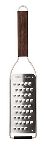 Microplane Extra Coarse Kitchen Grater | Walnut Wood Handle & Steel Blade