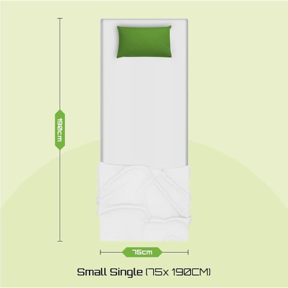 Starlight Beds Small Single Hybrid Mattress - Memory Foam & Springs, 18cm