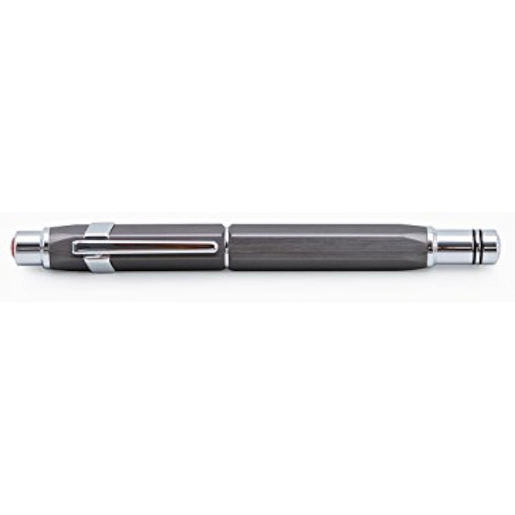 TWSBI Precision Fountain Pen – Gun Metal Brushed Aluminum, Broad