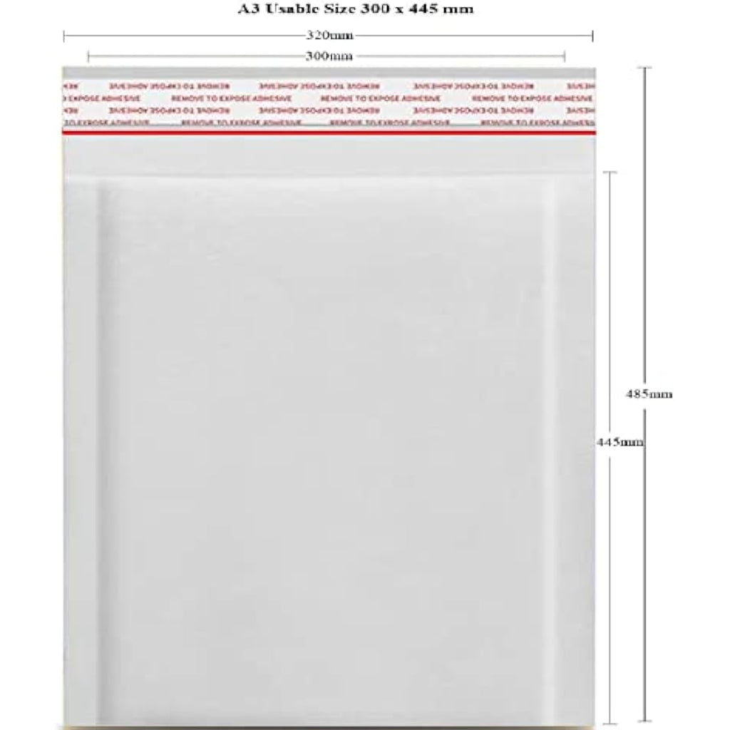 NaXew A3 Padded Bubble Mailers | Self-Seal Protective Envelopes - 10 Pack