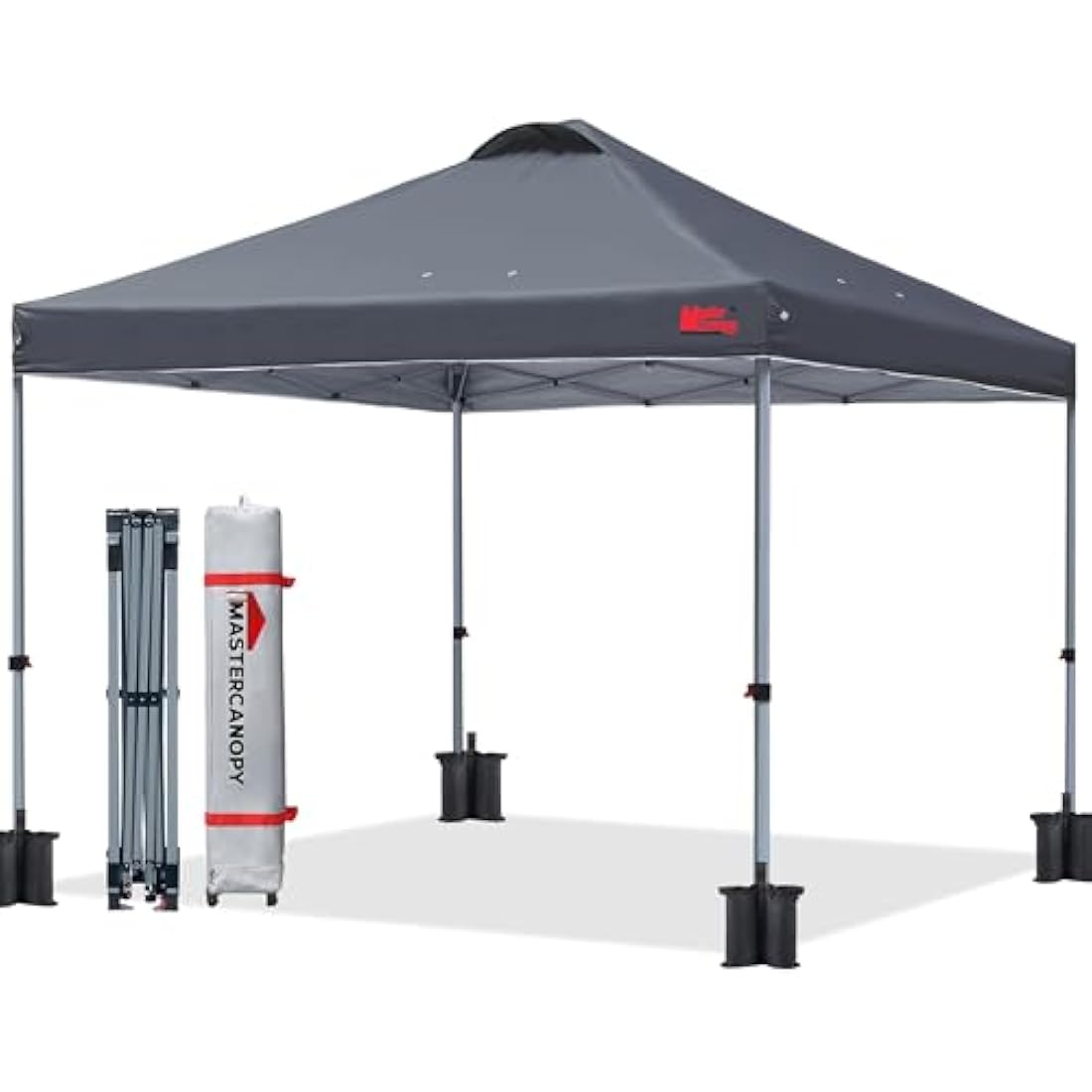MASTERCANOPY 3x3M Pop-up Gazebo Tent | UV Protected Outdoor Canopy - Grey