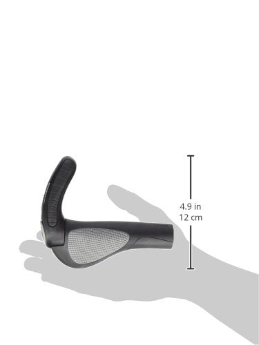Ergon GP3 Ergonomic Bike Grips – Black Standard 3-Finger Bar Ends
