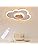 Cloud LED Ceiling Light – 26W Dimmable Wood Lamp with Remote