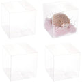 BENECREAT 10PCS Clear PVC Gift Boxes – 15x15x15cm Square Wedding Favors