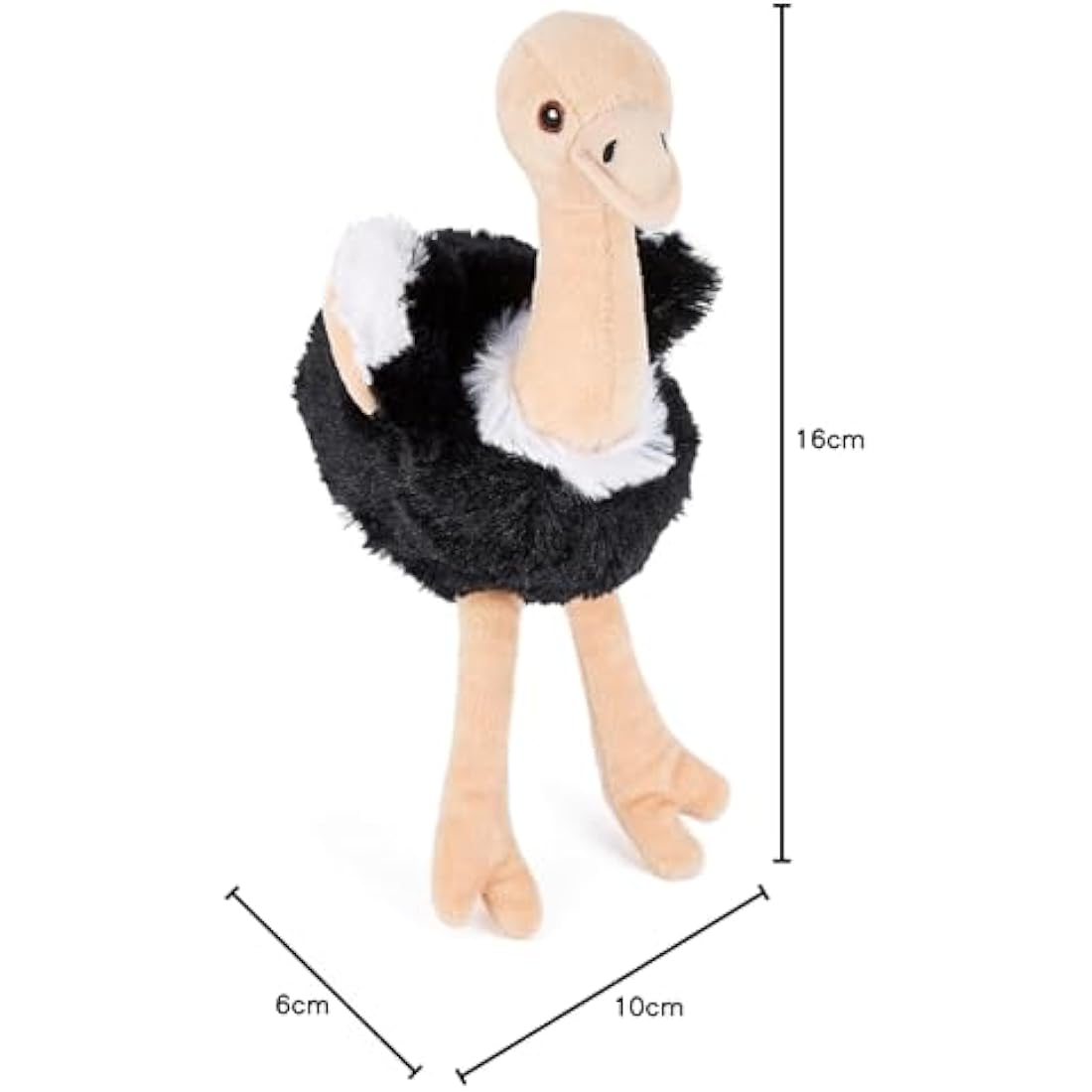 Jolof Store Ostrich Plush Toy – Soft Stuffed Animal for Kids (15cm)