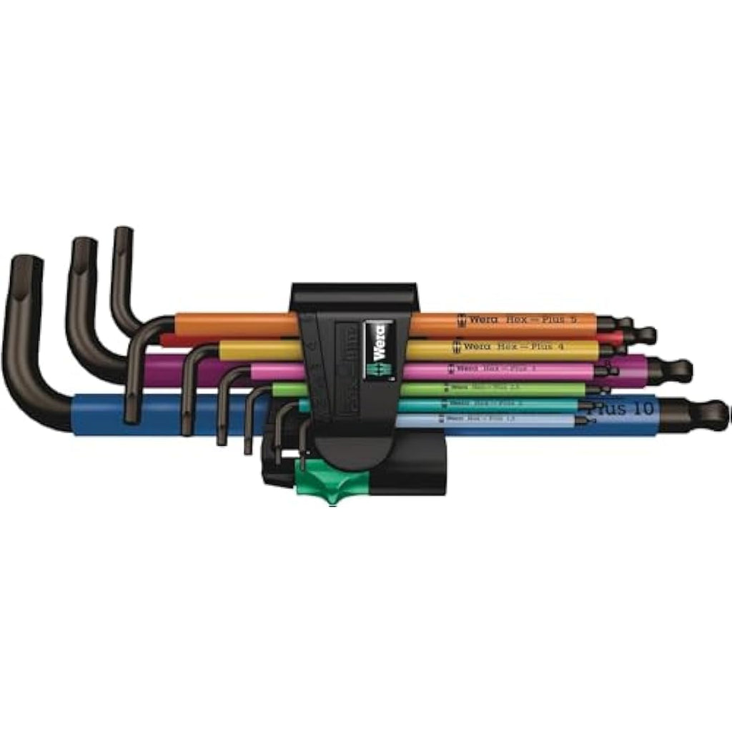 Wera 950 SPKL/9 SM N Multicolour Metric Hex L-Key Set, 9-Piece