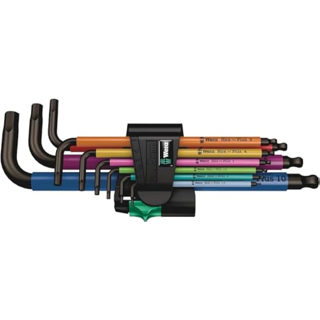 Wera 950 SPKL/9 SM N Multicolour Metric Hex L-Key Set, 9-Piece