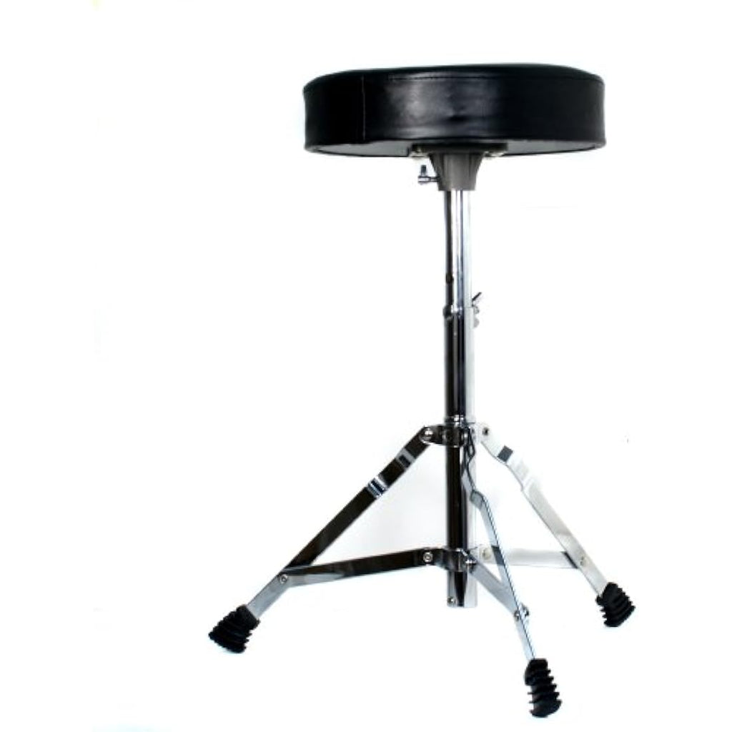RockJam DP-001 Adjustable Drum Throne – Padded Seat & Double Braced