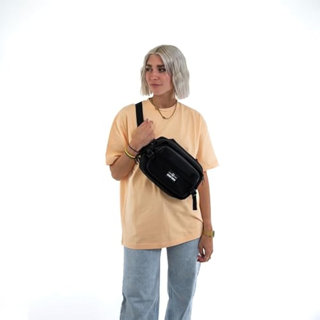 Johnny Urban Travis Large Waist Bag – Recycled Polyester Travel Bum Bag