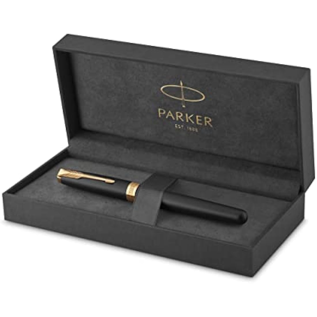 Parker Sonnet Rollerball Pen – Matte Black Lacquer with Gold Trim
