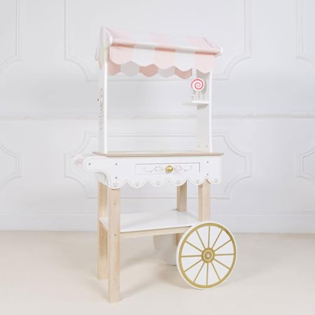 Le Toy Van Wooden Tea & Treats Trolley – Kids Pretend Play Toy Set