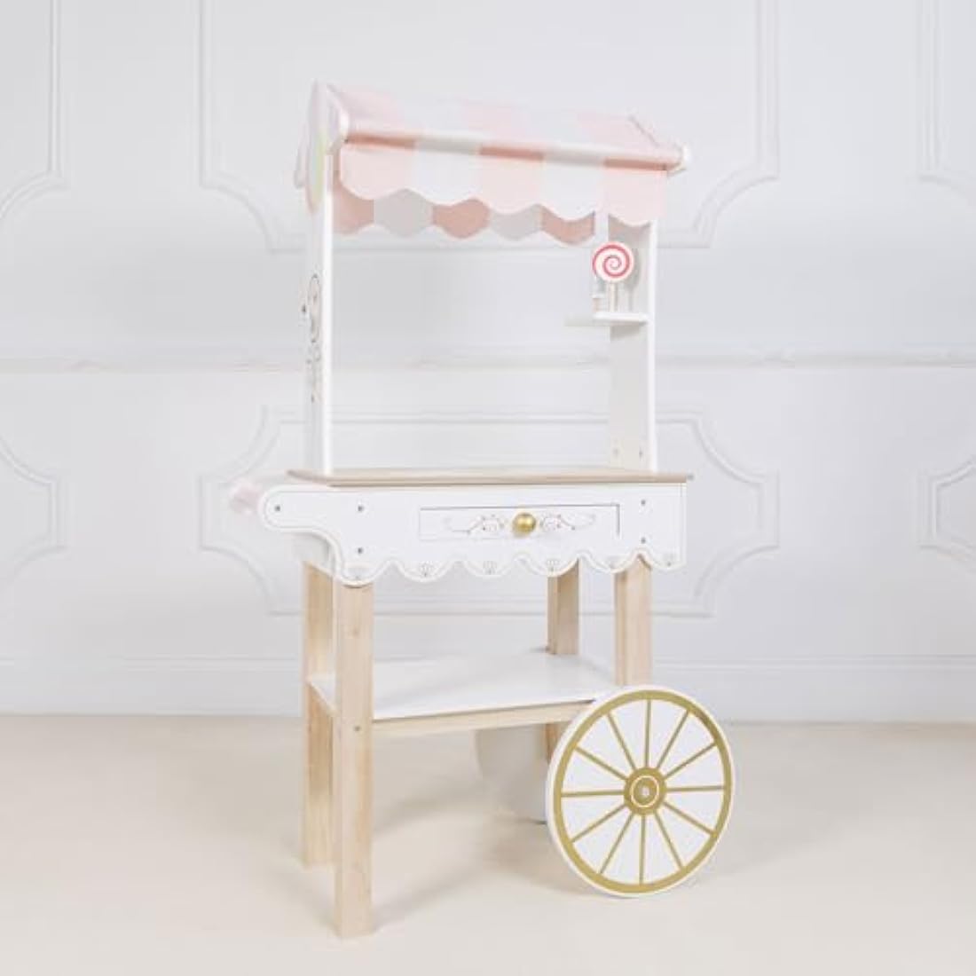Le Toy Van Wooden Tea & Treats Trolley – Kids Pretend Play Toy Set