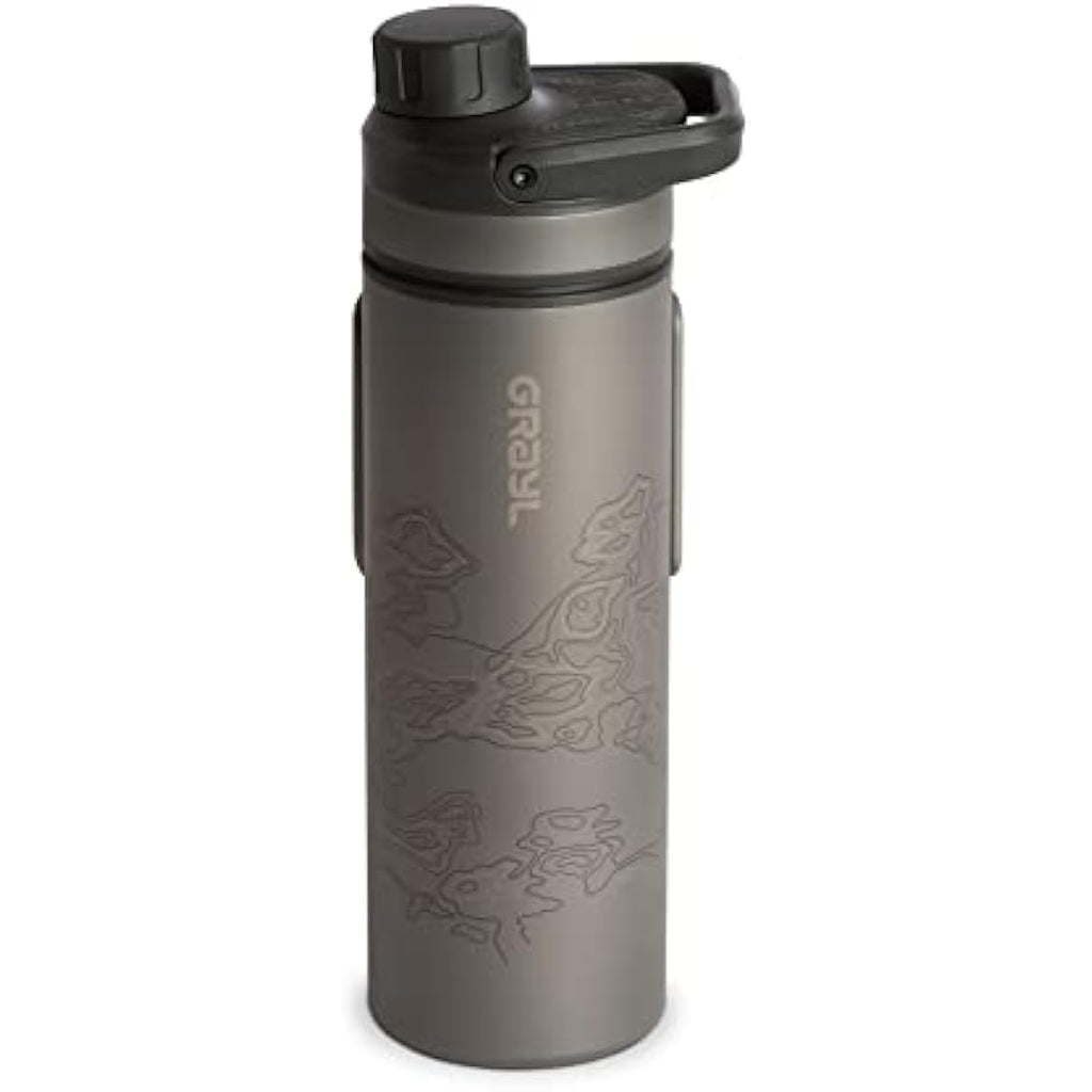 GRAYL UltraPress Titanium Water Purifier – Covert Black Survival Gear