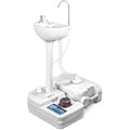 SereneLife Portable Hand Wash Station – Outdoor Camping Sink with Foot Pump