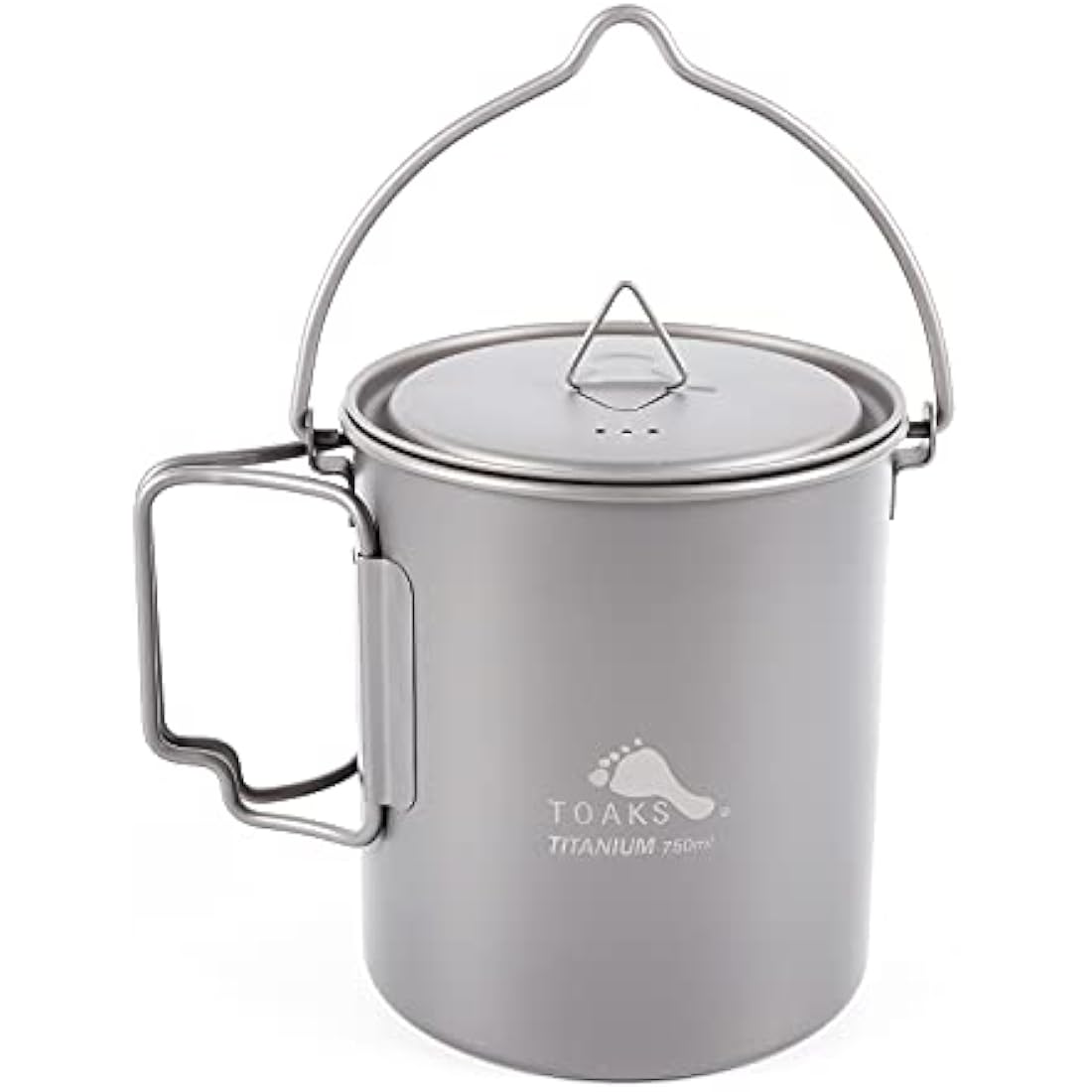 TOAKS Titanium 750ml Pot | Ultralight Camping Mug with Bail Handle
