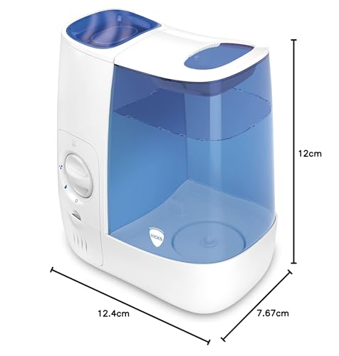 Vicks Warm Mist Humidifier – 3.8L Tank for Rooms up to 37m2 – VH845