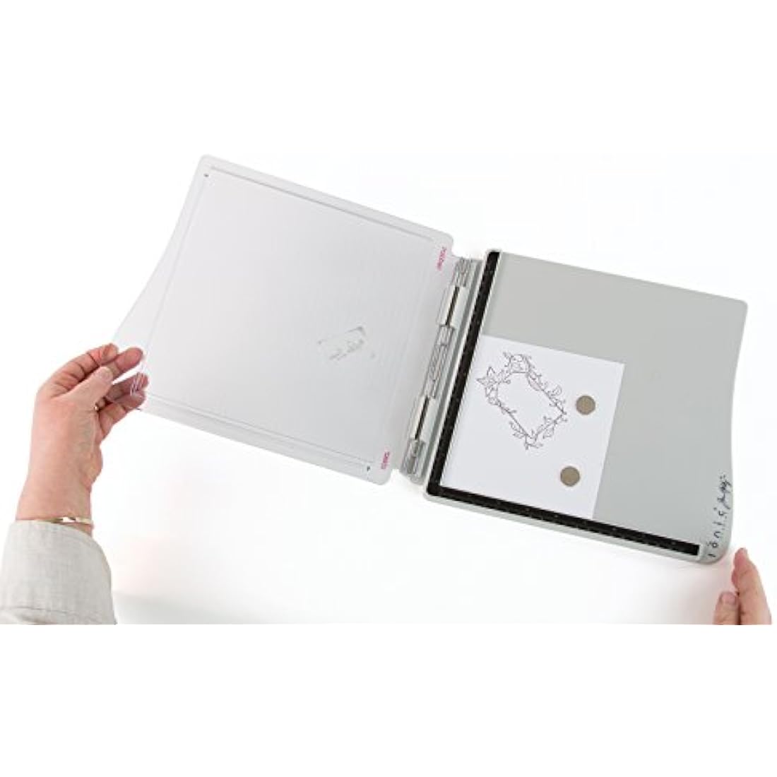 Tonic Studios Stamping Platform – Large Magnetic Crafting Tool, Grey