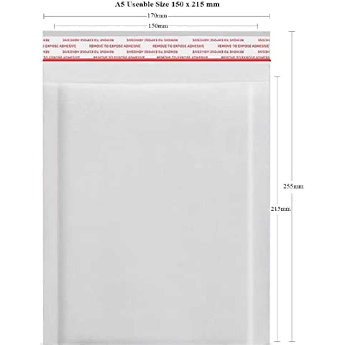 A5 Padded Envelopes - White Bubble Mailers (150x215mm) 10pcs