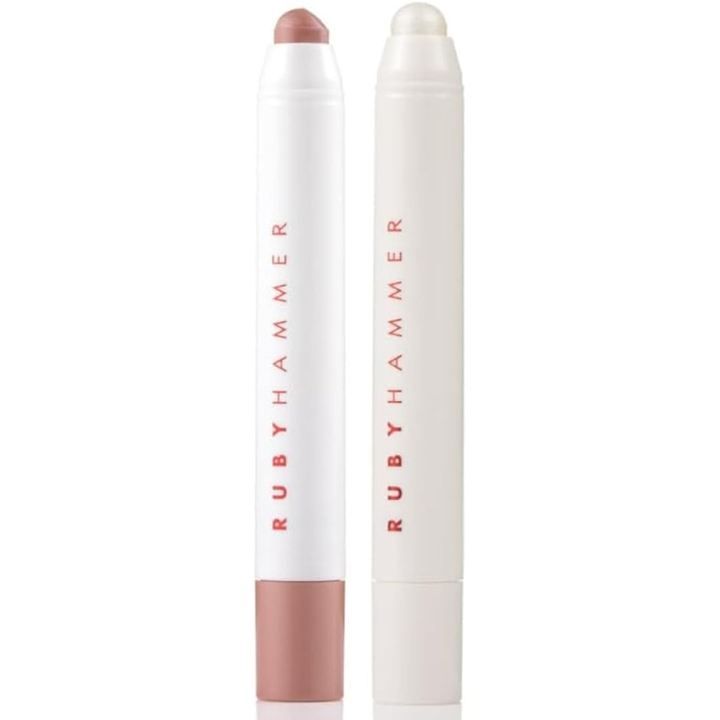 Ruby Hammer Lip Serum Balm Duo – Hydrating Nude and Shimmer FX Tint
