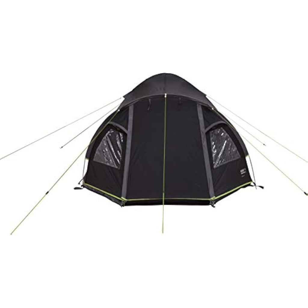 High Peak Talos 4-Person Dome Tent | Weatherproof Polyester - Dark Grey
