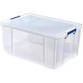 Bankers Box ProStore 70L Stackable Plastic Storage Box with Lid | Clear