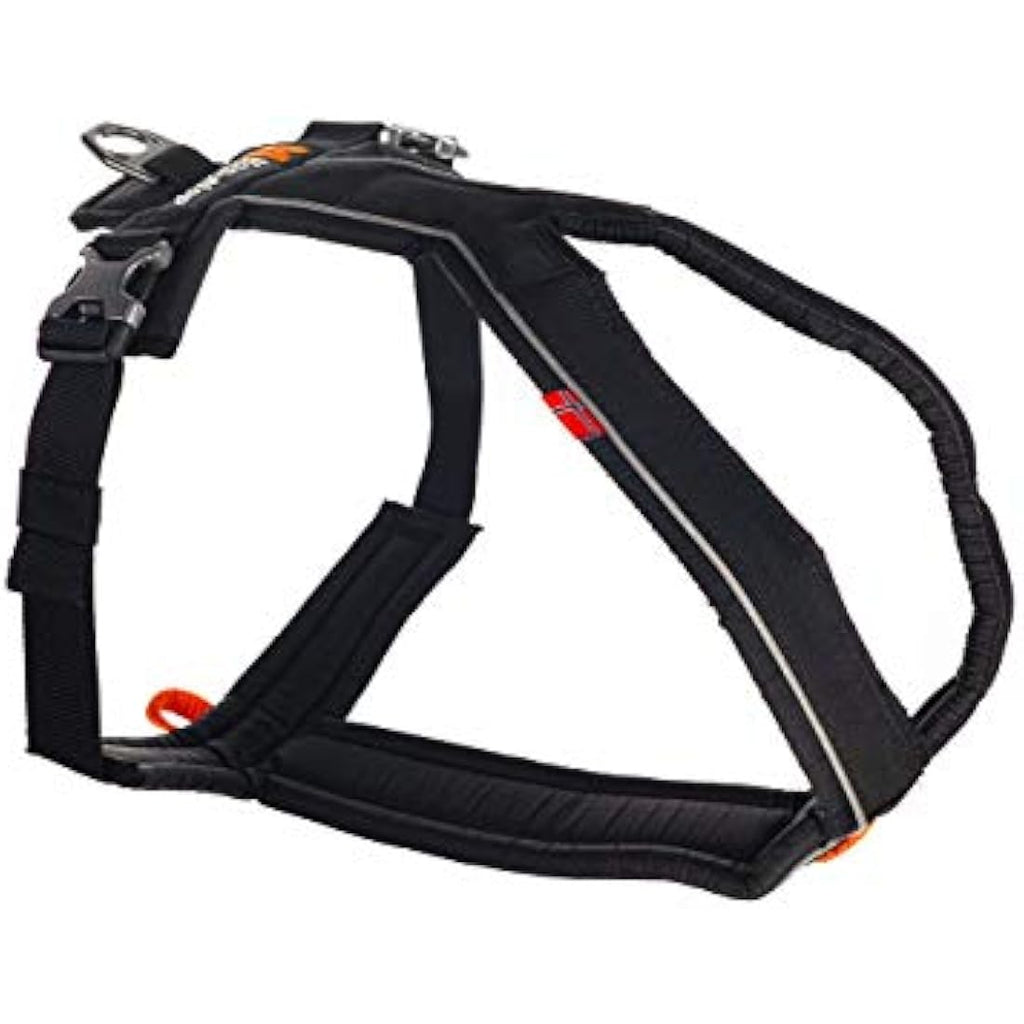 Non-Stop Dogwear Line Padded Adjustable Dog Harness - Black, Size 3