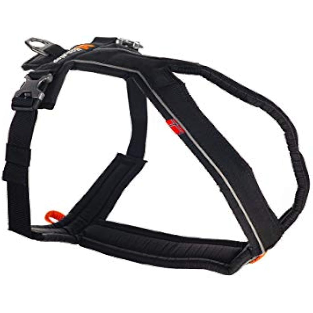 Non-Stop Dogwear Line Padded Adjustable Dog Harness - Black, Size 3