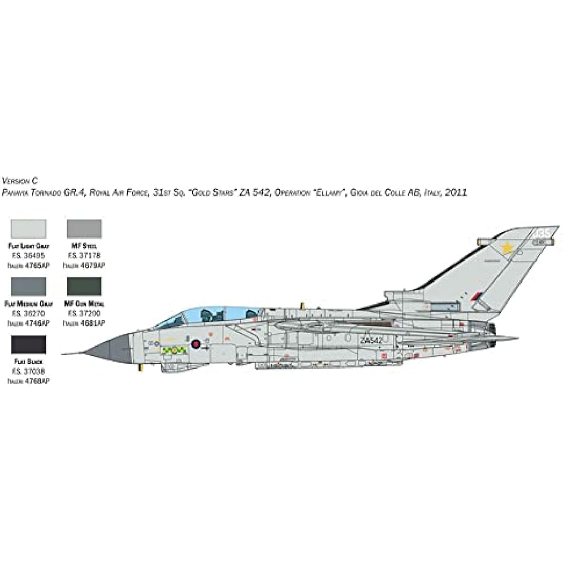 Italeri RAF Tornado GR.4 Military Aviation 1:32 Scale Model Plastic Kit