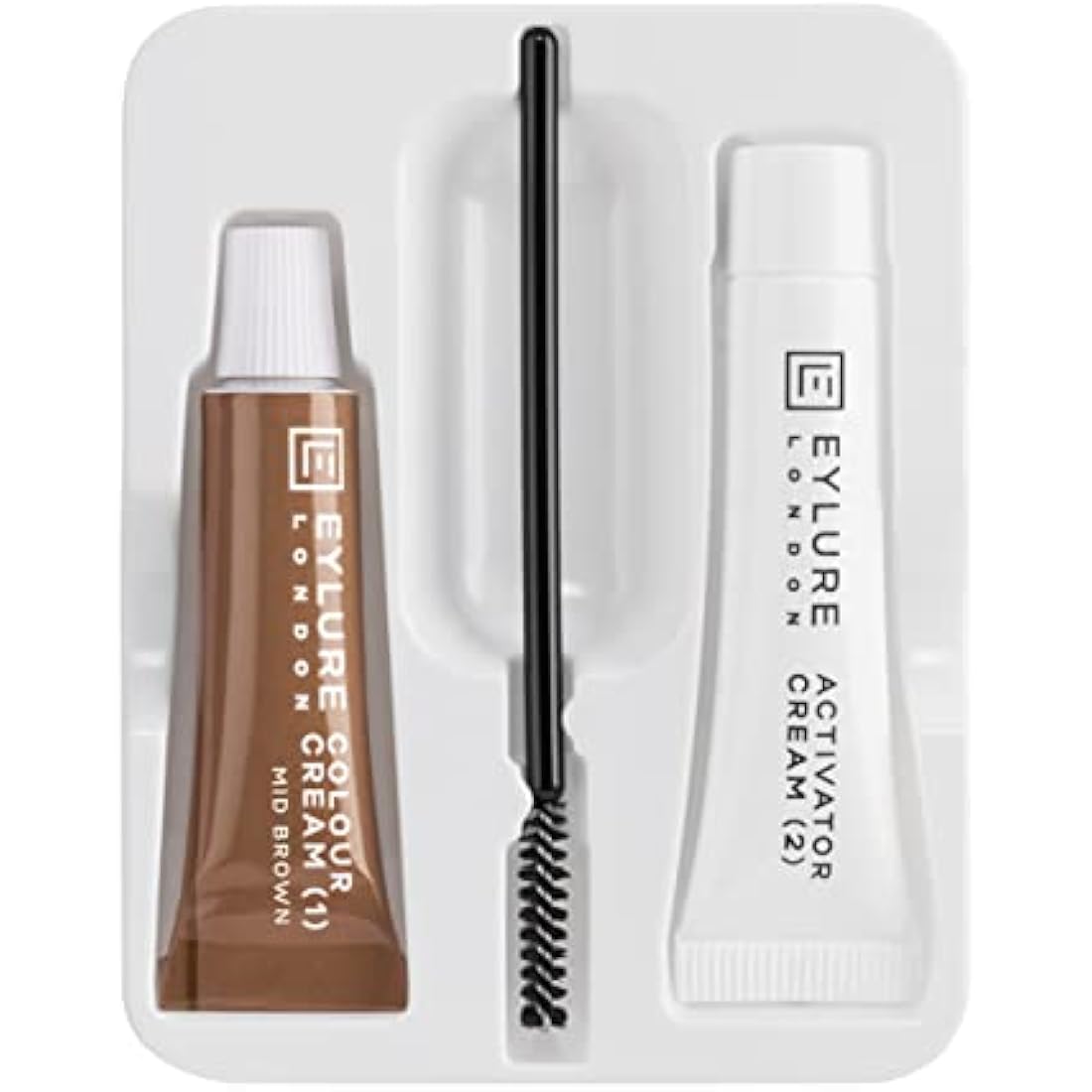 Eylure Dybrow Permanent Eyebrow Tint Kit – Mid Brown Dye for Brows