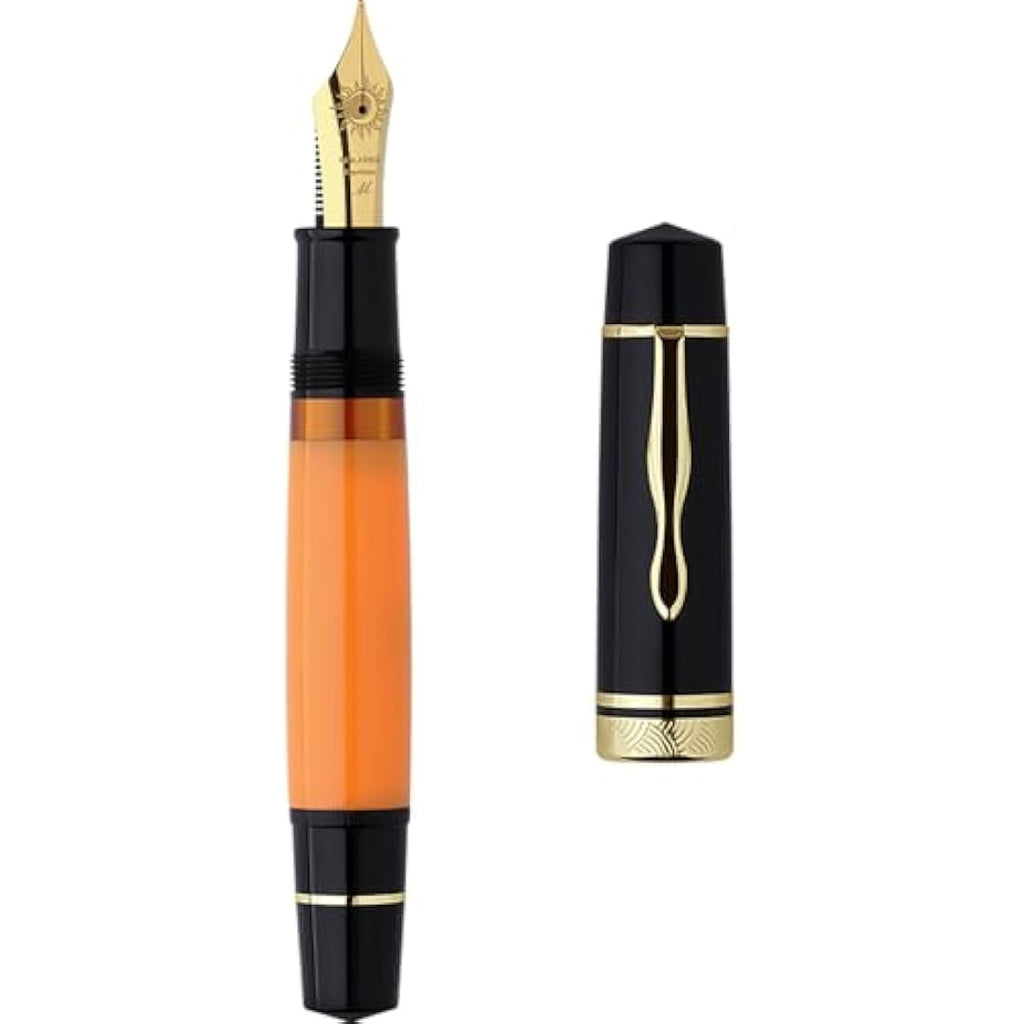 Majohn P139 Fountain Pen – Large Capacity Brass Piston System, Medium Nib