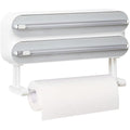 3-in-1 Magnetic Cling Film Dispenser & Paper Towel Holder
