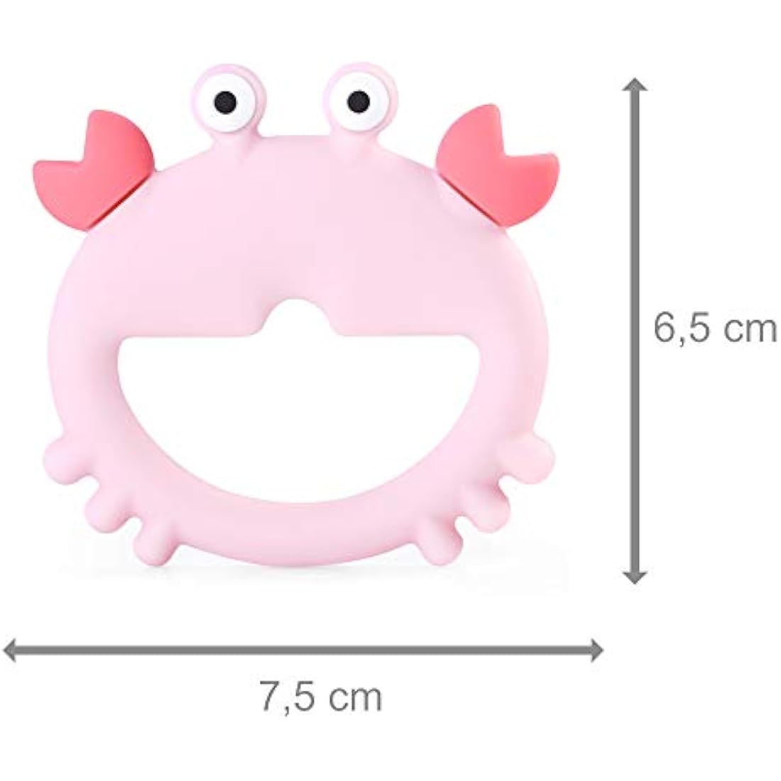 PREMYO Silicone Baby Teething Toy – BPA-Free Crab Teether for Sore Gums