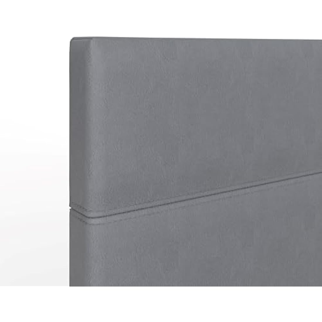Jolof Store GFW Ottoman Storage Bed – Grey Faux Leather Small Double