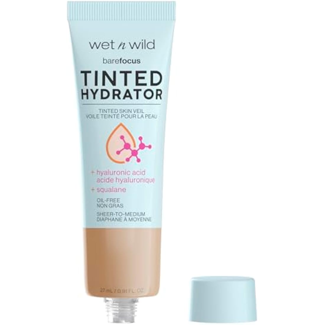 Wet n Wild Bare Focus Tinted Hydrator – Semi-Matte Moisturiser, Tan