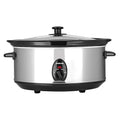 Status San Antonio 6.5L Oval Slow Cooker – Stainless Steel, 320W