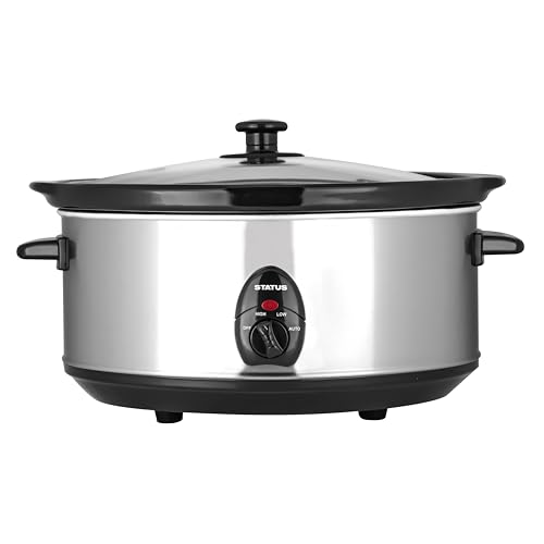 Status San Antonio 6.5L Oval Slow Cooker – Stainless Steel, 320W