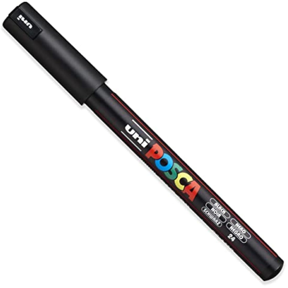 Posca PC-1MR Paint Markers | 0.7mm Extra Fine Set of 16 in Canvas Wrap