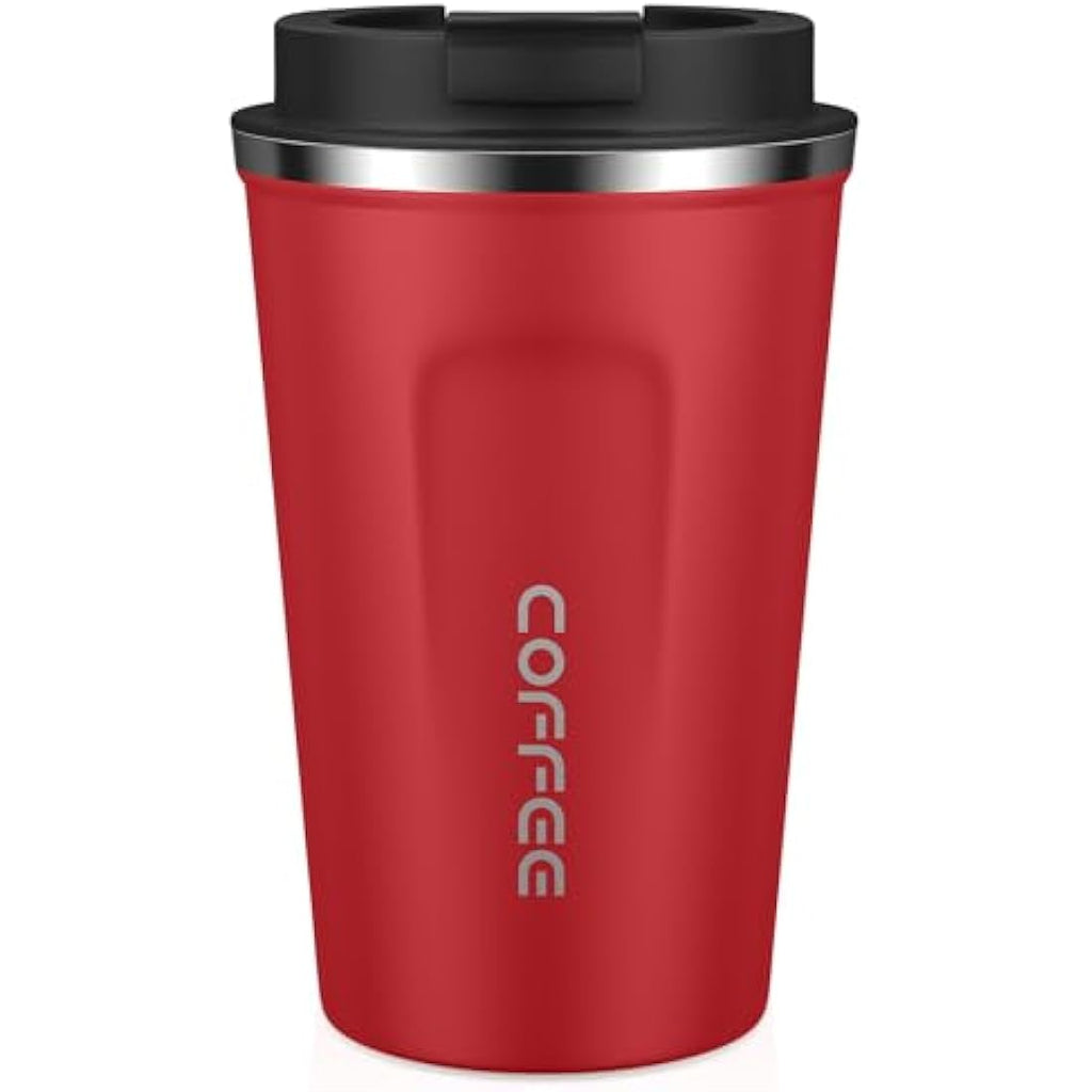 MOMSIV Insulated Travel Mug – 380ml Leak-Proof Stainless Steel Coffee Cup