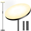 Jolof Store LED Uplighter Floor Lamp - Modern Dimmable Torchiere, Black