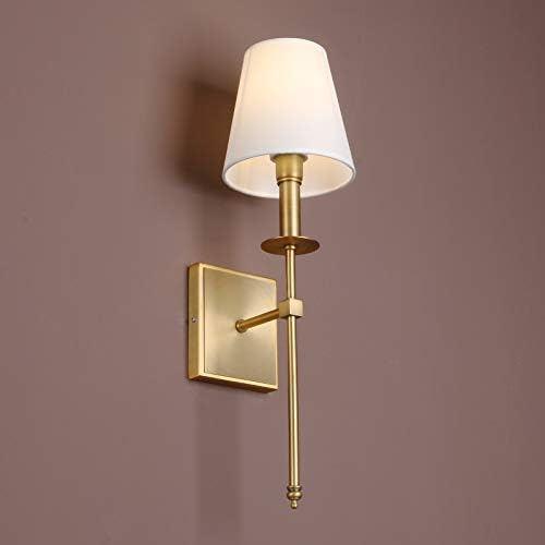 Yosoan Vintage Loft Wall Sconce – Modern Linen Fabric Lamp (Set of 2)