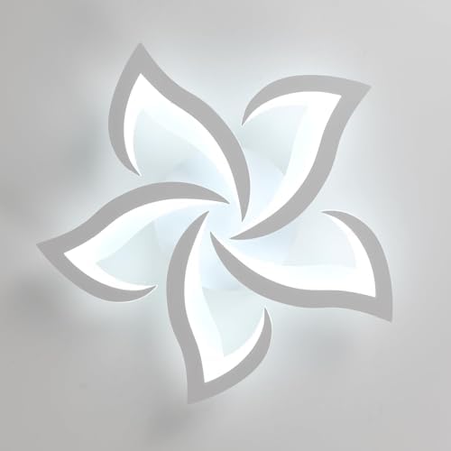 Comely Modern LED Petal Ceiling Light | 60W Acrylic Lotus Chandelier